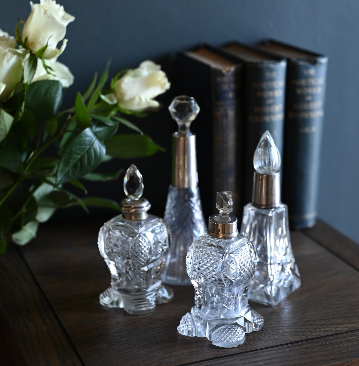 A rare and regal Edwardian perfume bottle, dated London 1902—the coronation year of King Edward VII.