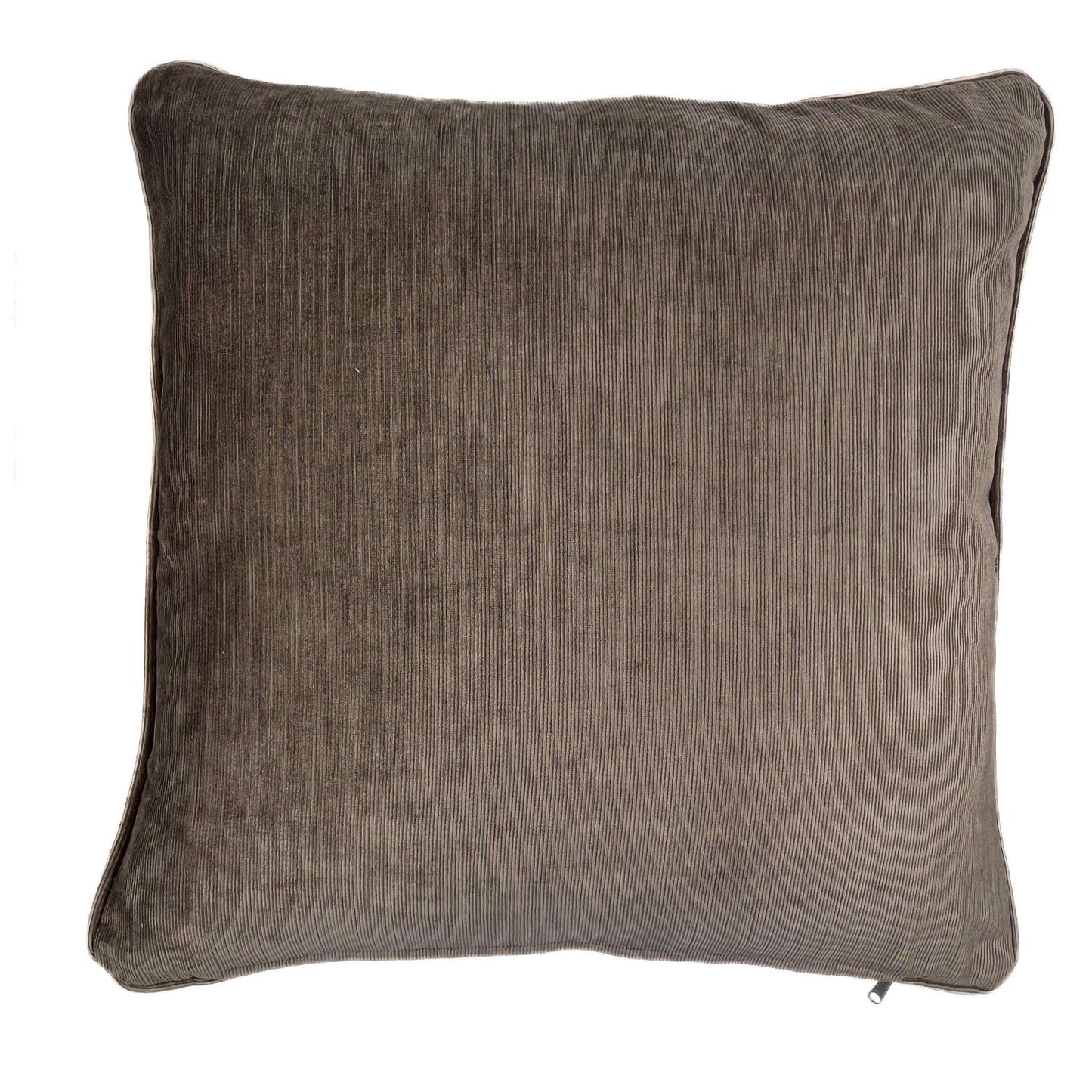 Brown textured pillow on a white background