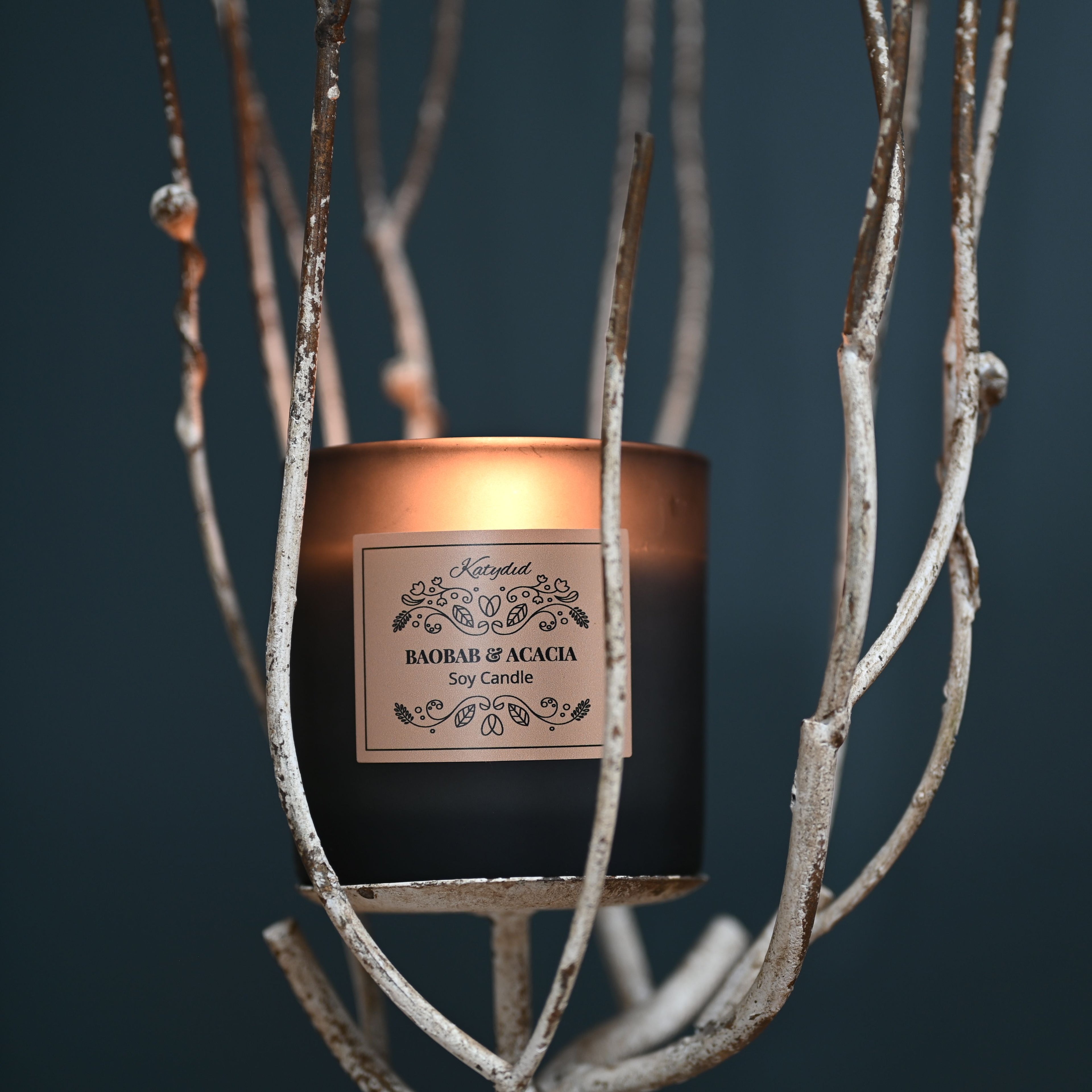 A range of scented candles hand-poured using natural soy wax.