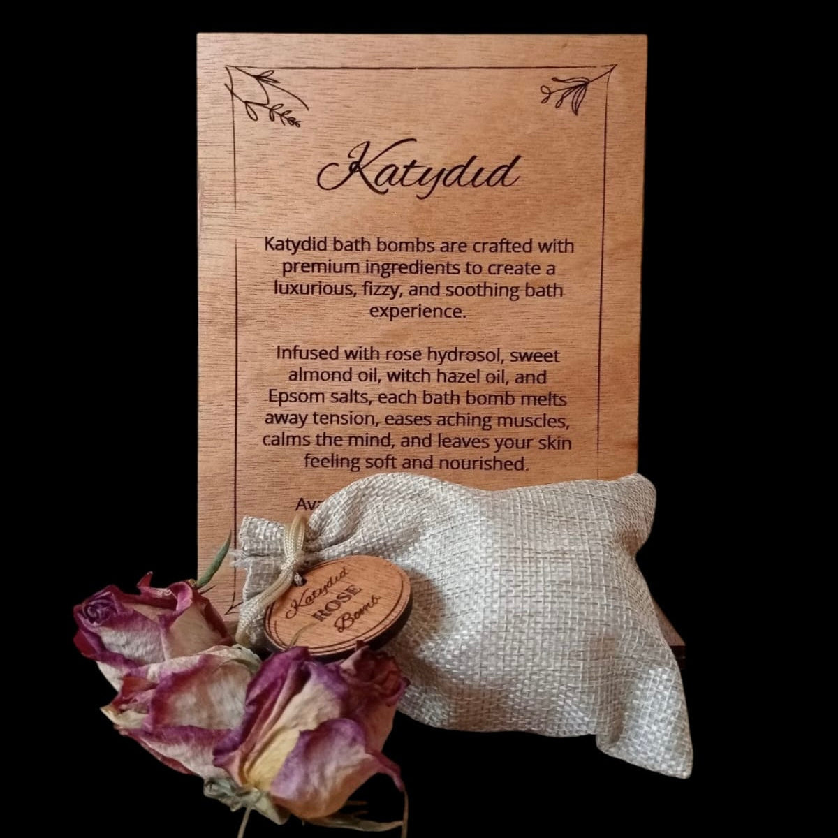 Infused with rose hydrosol, sweet almond oil, witch hazel oil, and mineral-rich Epsom salts, the Rose Bath Bomb is designed to melt away tension, ease aching muscles, and calm the mind.