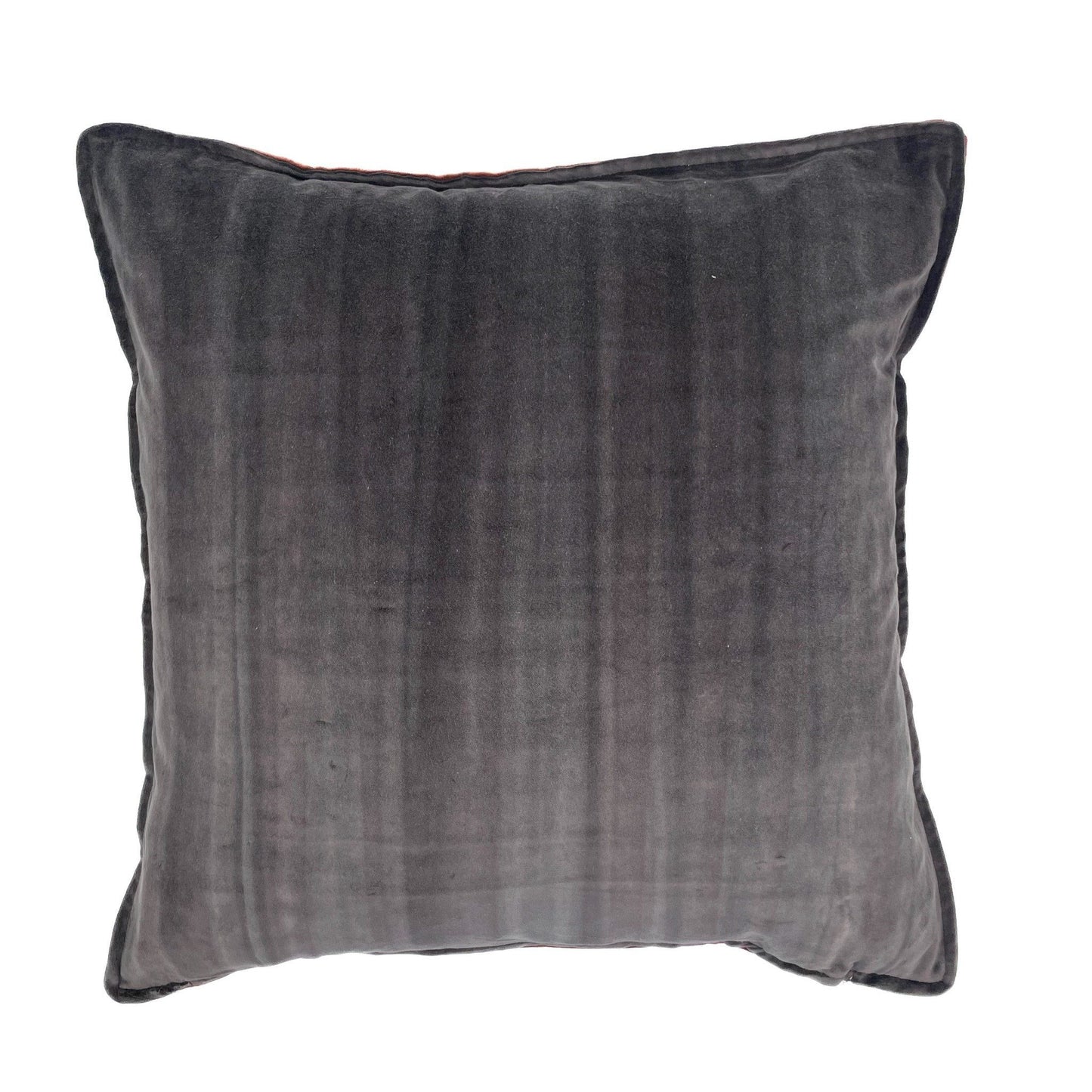 Gray pillow on a white background