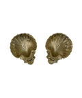 Vintage Brass Shell Dishes (Pair)