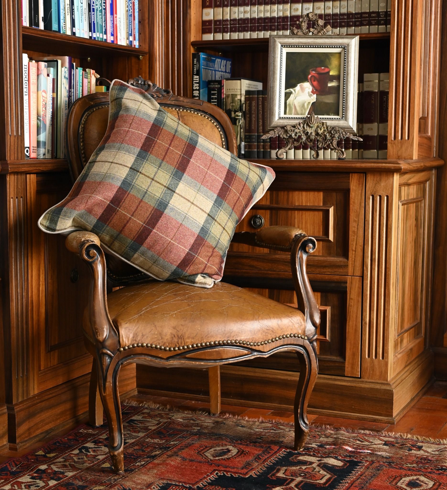 The Aberfeldy Autumn scatter cushions are made from a rich wool tartan and look elegant any setting, especially when paired with our soft throw blankets
