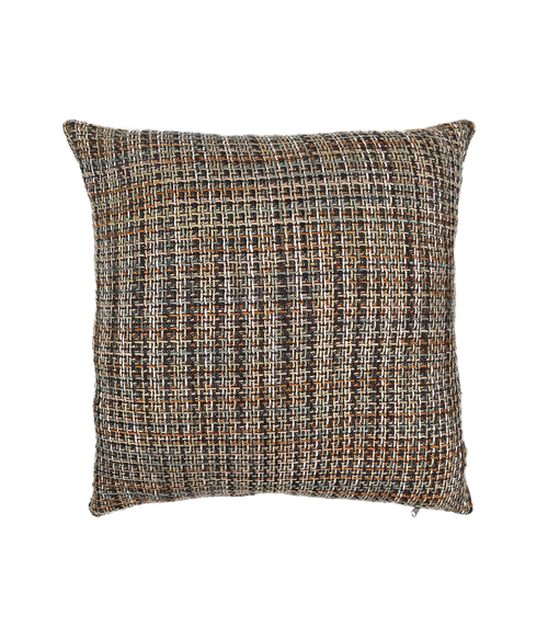 Textured square pillow on a white background