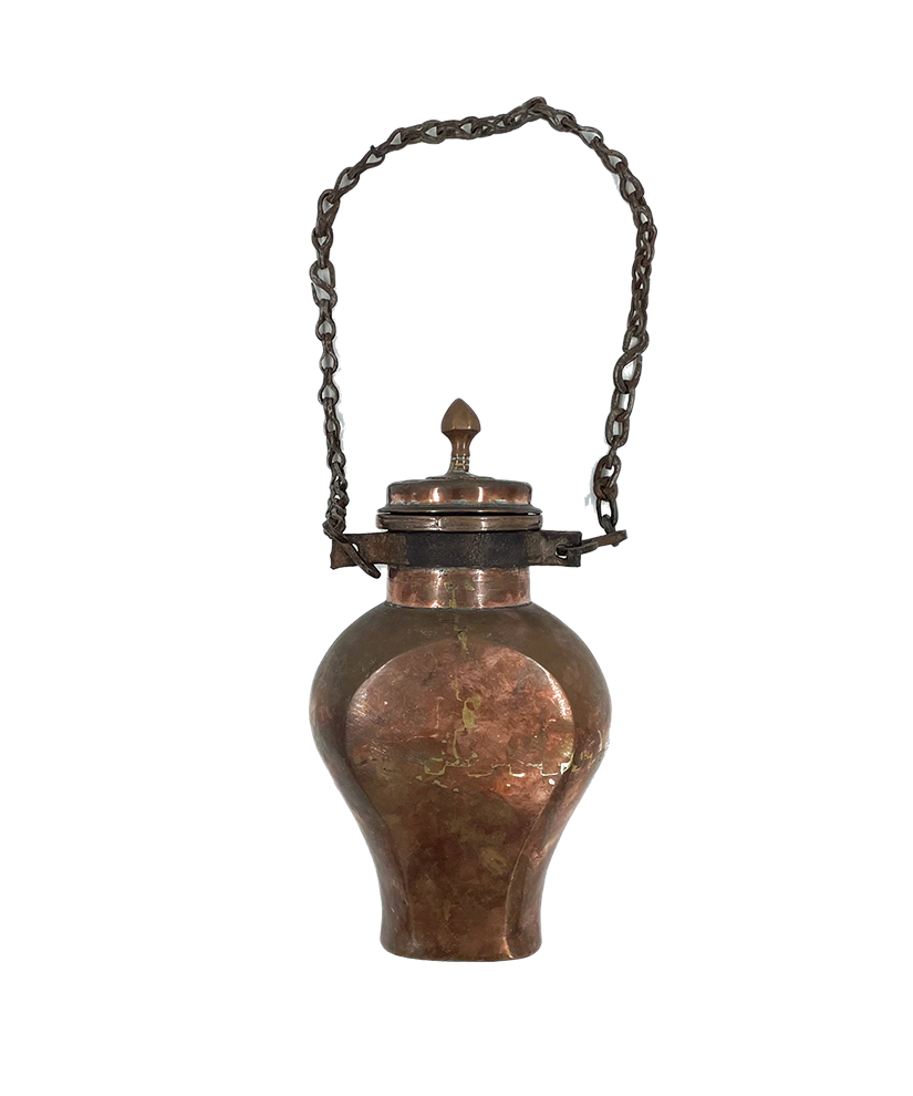 Antique Copper Water Canteen