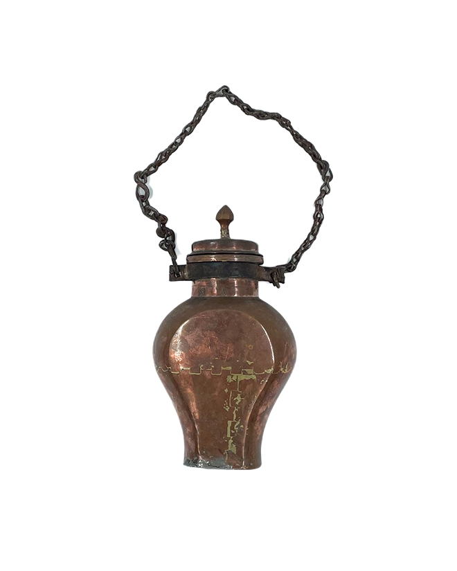 Antique Copper Water Canteen