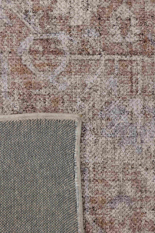 Modern Persian inspired rug with a vintage appeal in neutral tones with hints of red and rust colour
