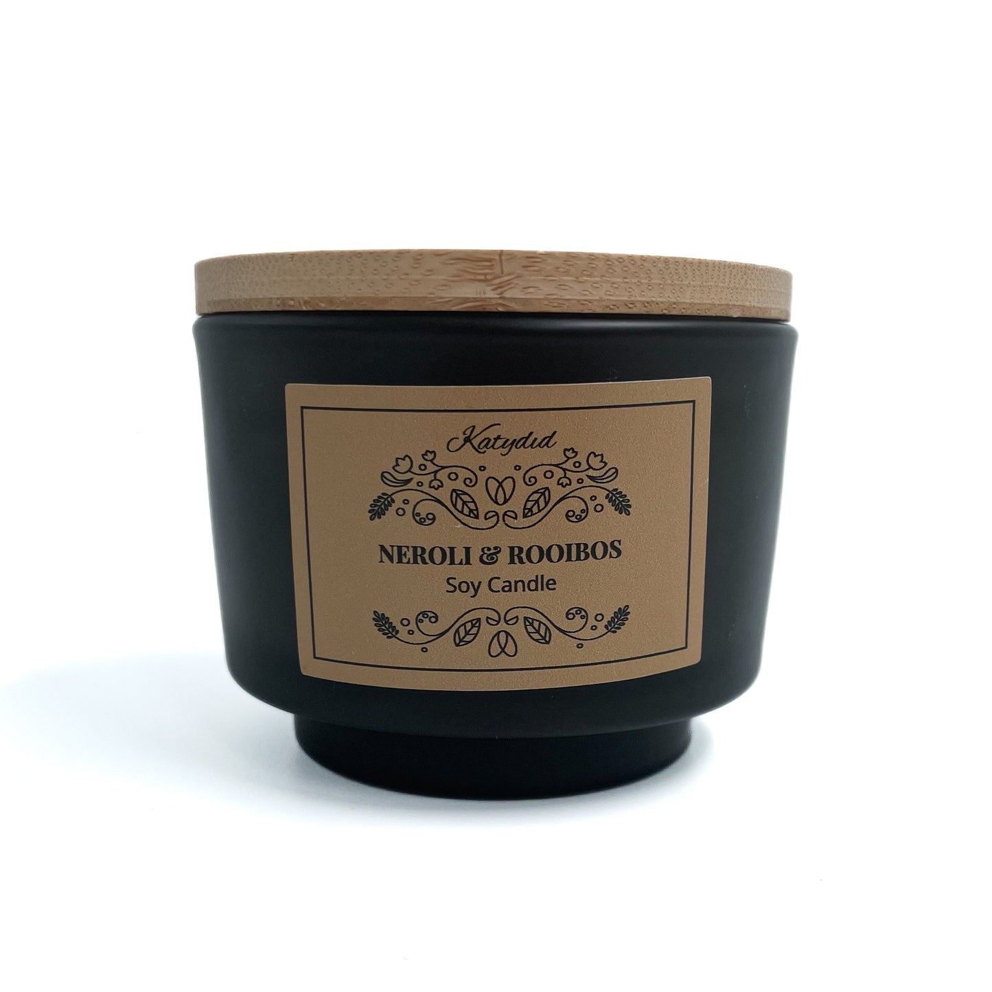 Neroli & Rooibos Candle brings a burst of fresh orange blossom, while the rich earthy notes of rooibos tea add soothing depth.  Hand poured using natural soy wax.  Small 250ml