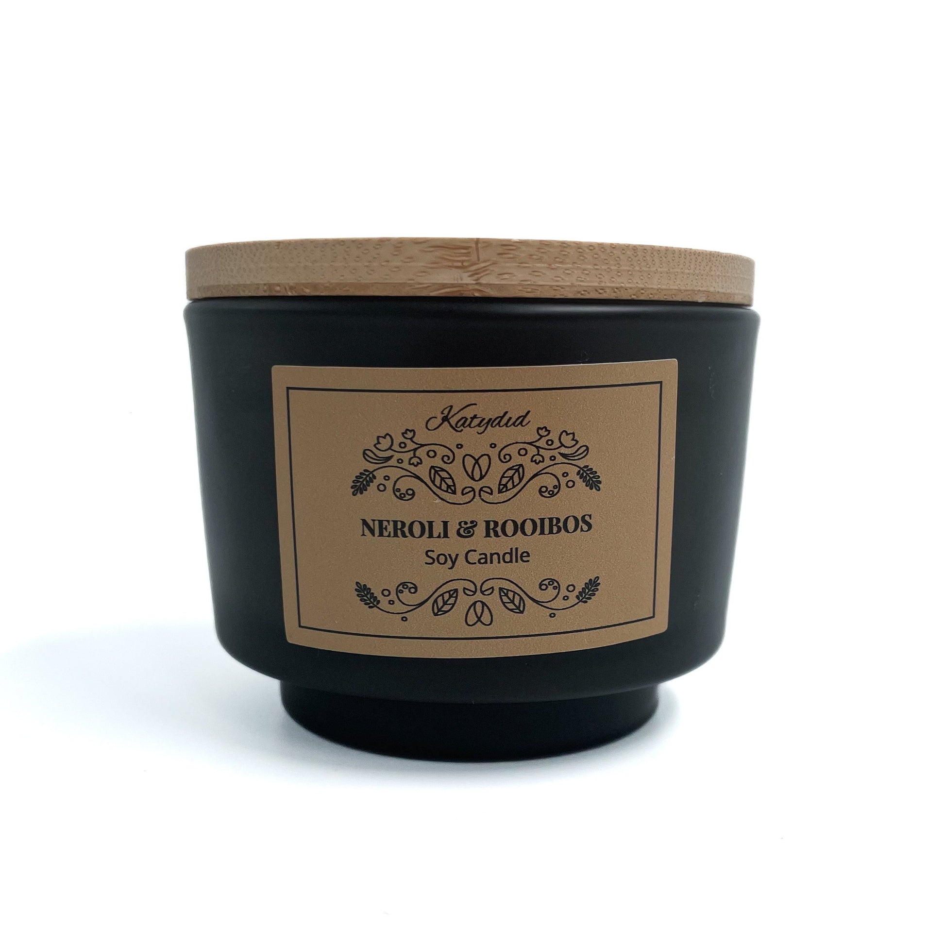 Neroli & Rooibos Candle brings a burst of fresh orange blossom, while the rich earthy notes of rooibos tea add soothing depth.  Hand poured using natural soy wax.  Small 250ml