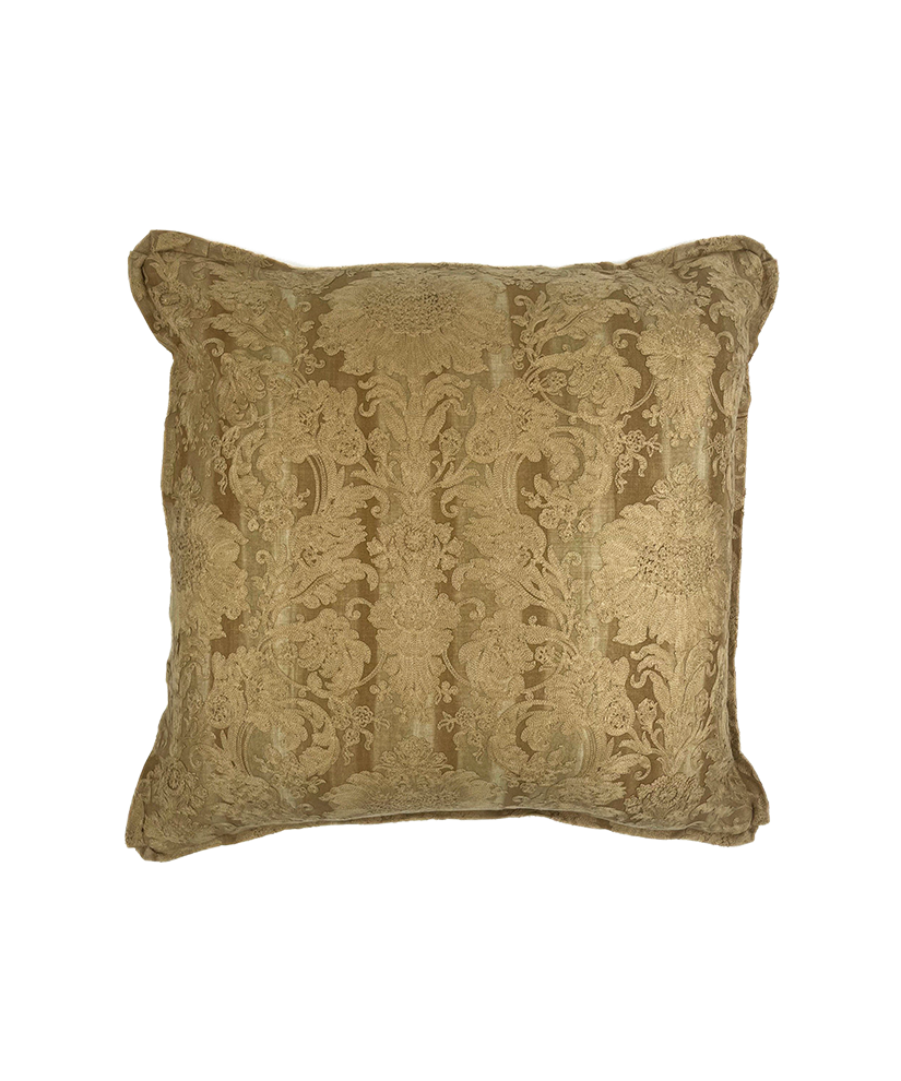 Decorative pillow with intricate pattern on a white background