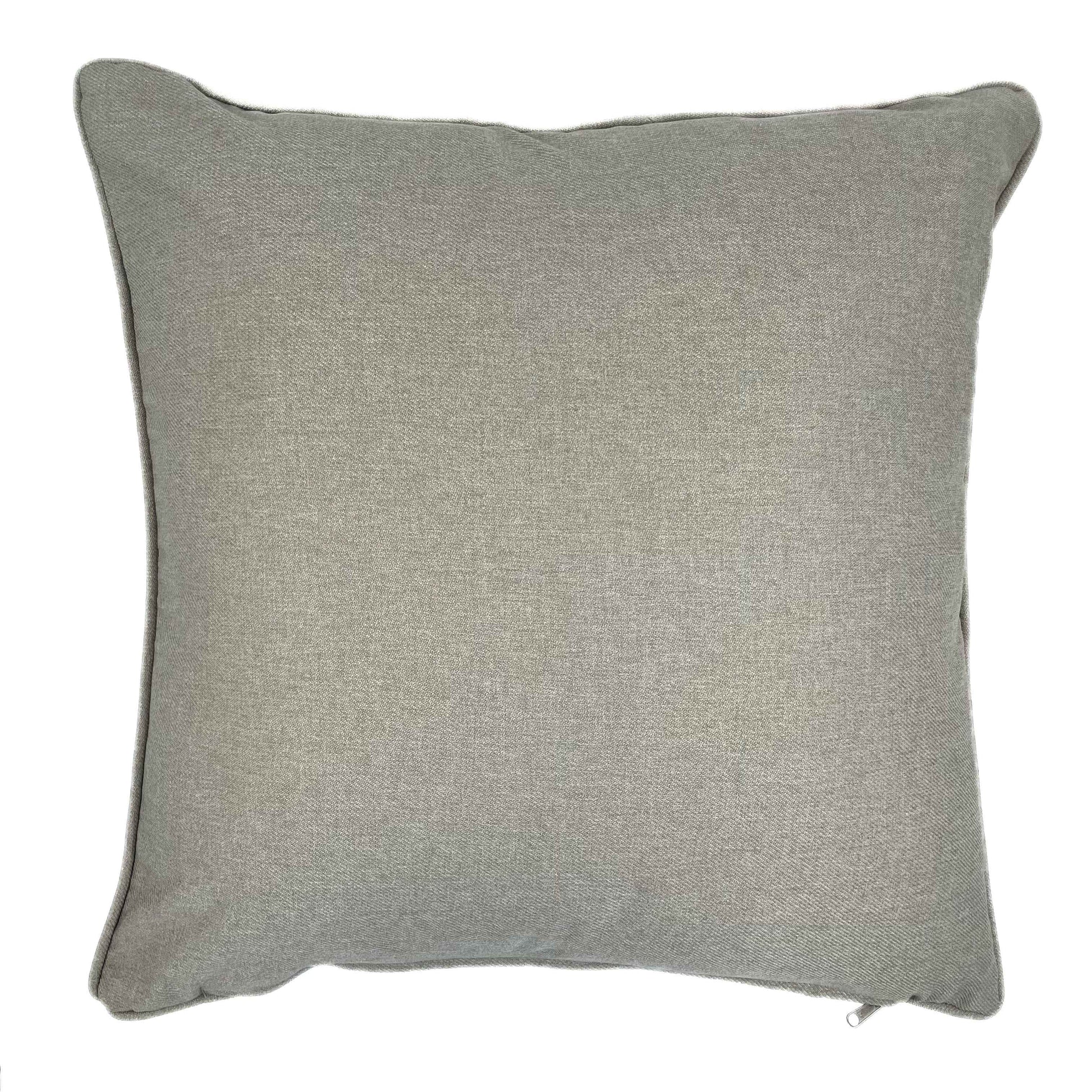 Tartan wool scatter cushion with stone colour backing 60cm x 60cm 