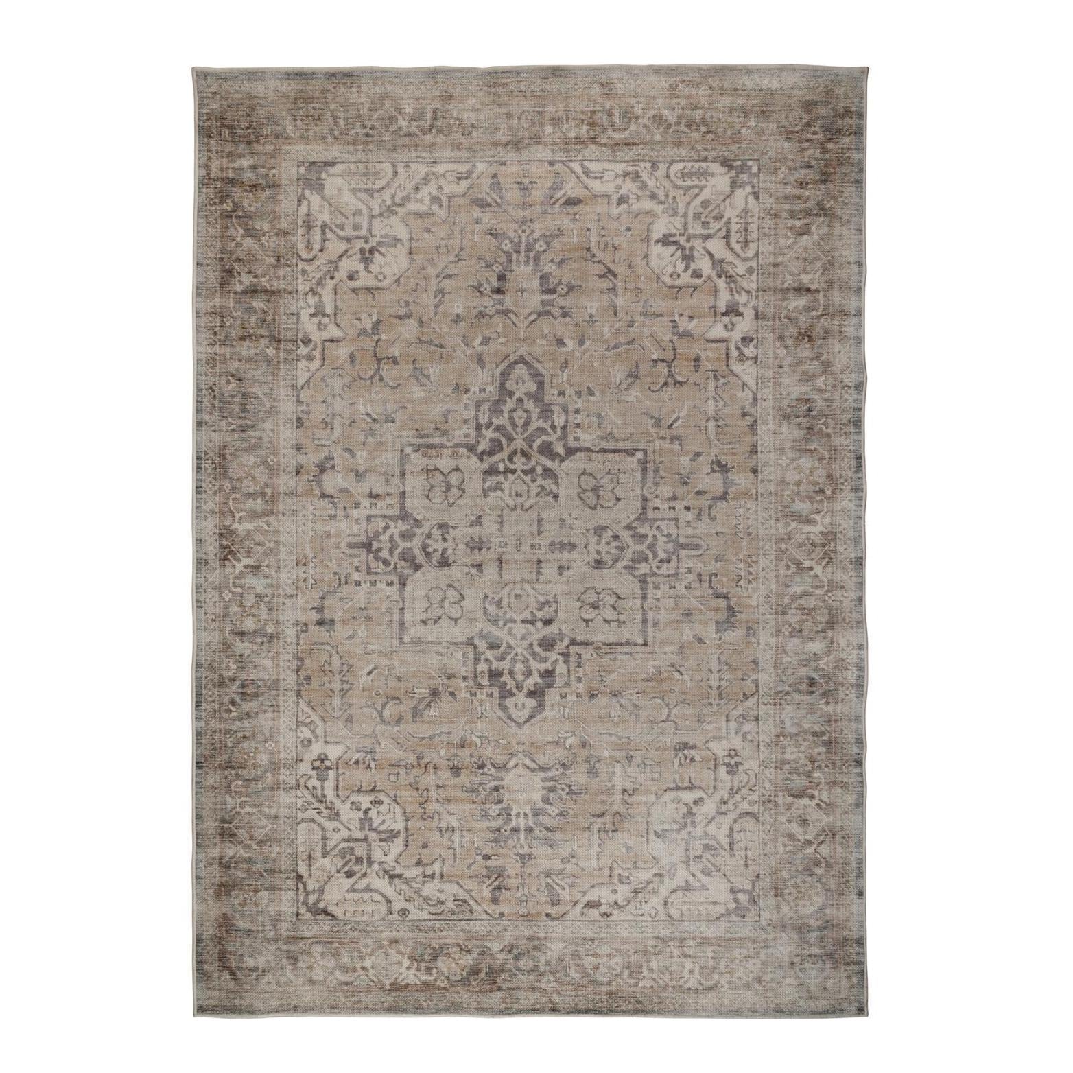 Modern Persian inspired rug with a vintage appeal in neutral tones