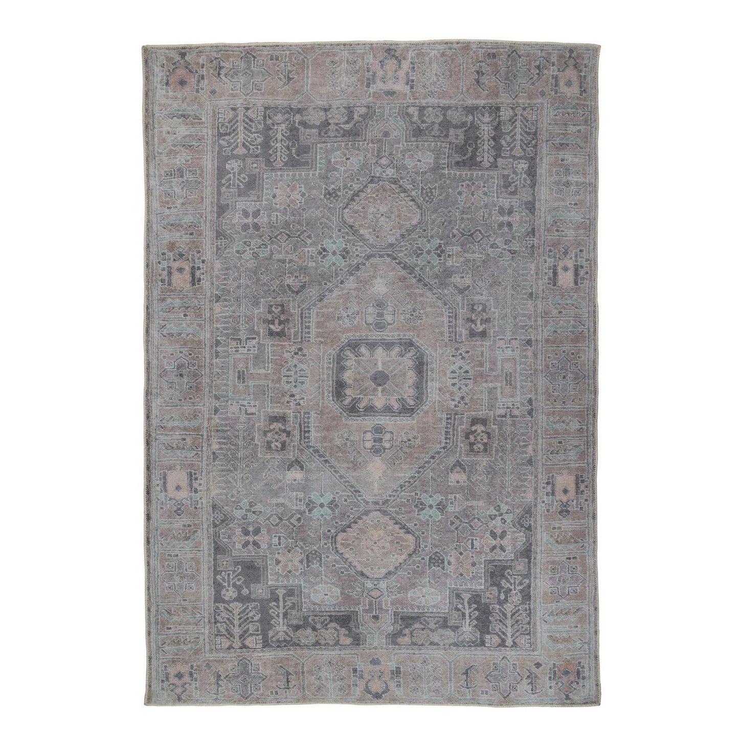 Modern Persian inspired rug with a vintage appeal in neutral tones