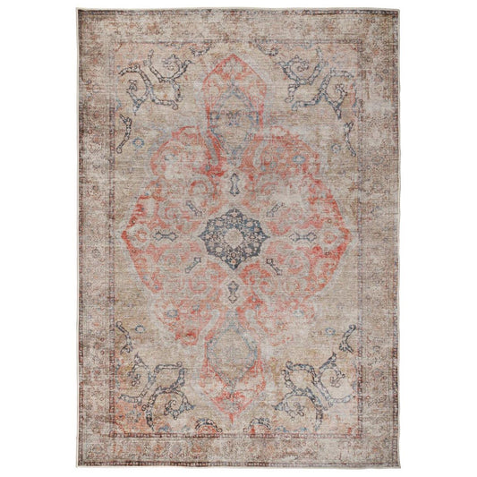 Modern Persian inspired rug with a vintage appeal in neutral tones