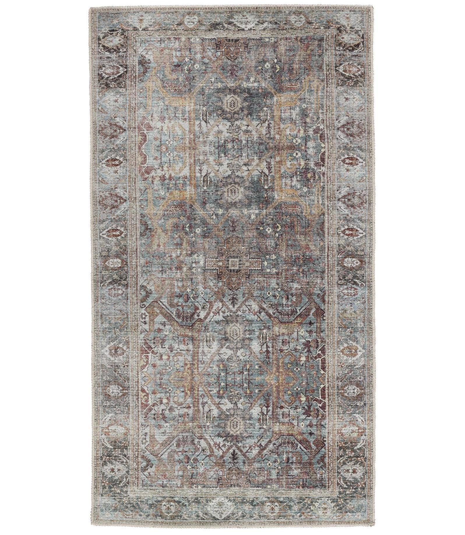 Modern Persian inspired rug with a vintage appeal in neutral tones
