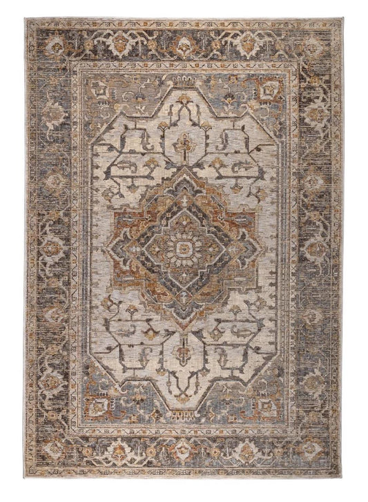 Modern Persian inspired rug with a vintage appeal in neutral tones
